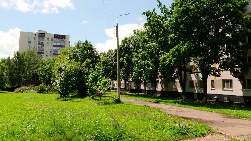 Лето. улица в Нижнекамске