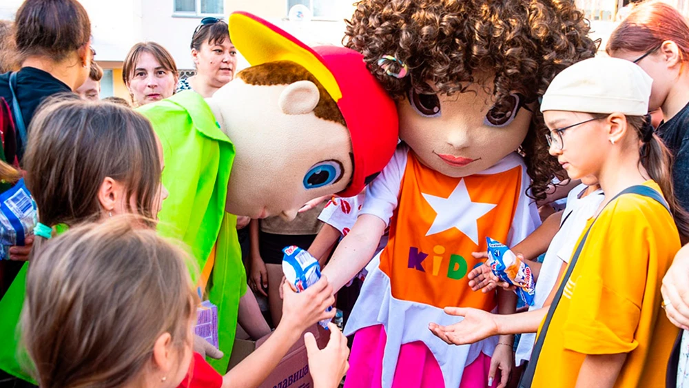 Аниматоры на городском празднике