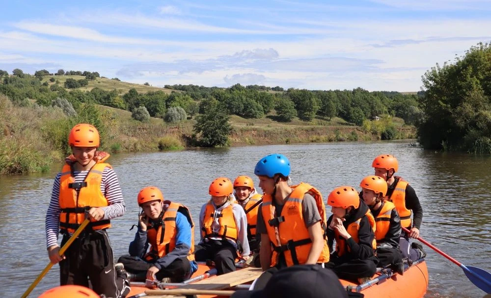 дети на сплаве по Заю