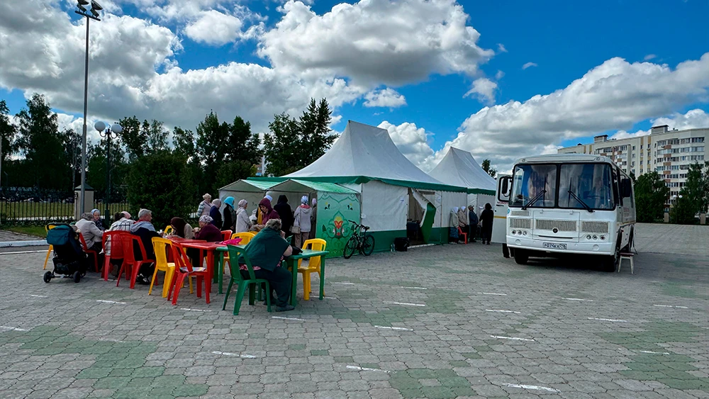 Диспансеризация на территории мечети в Нижнекамске