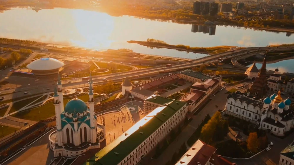 Казань с высоты птичьего полёта