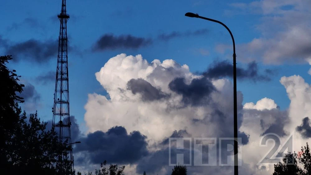 небо над Нижнекамском, тучи и облака