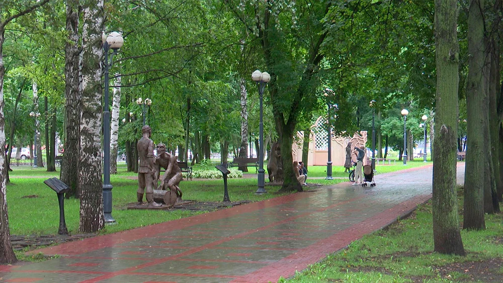 Нижнекамский парк Тукая после дождя