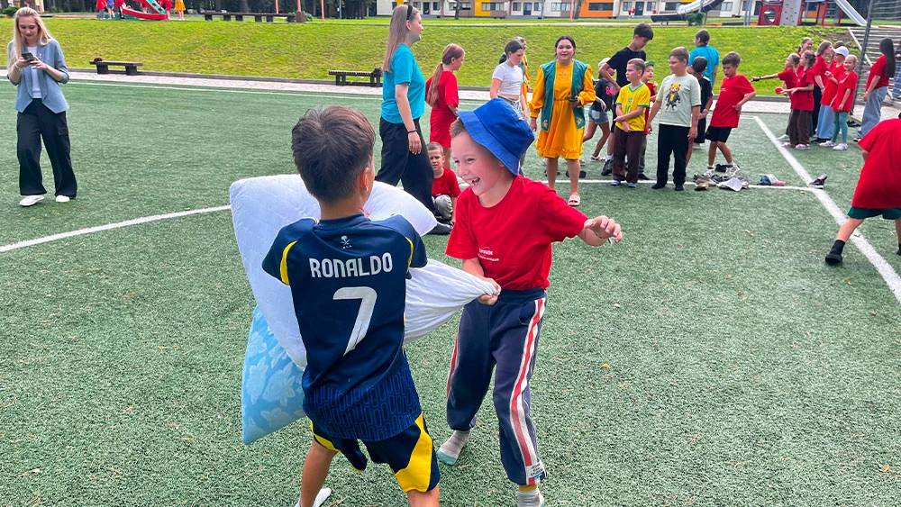 школьники в летнем лагере «Камский Артек» в Нижнекамске