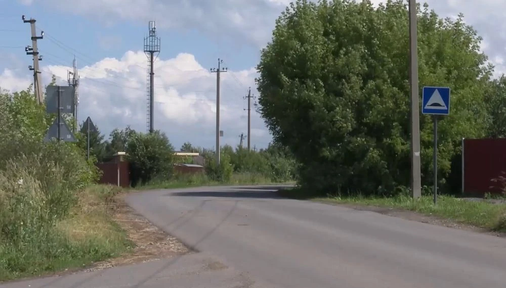 дорога за городом в СНТ под Нижнекамском