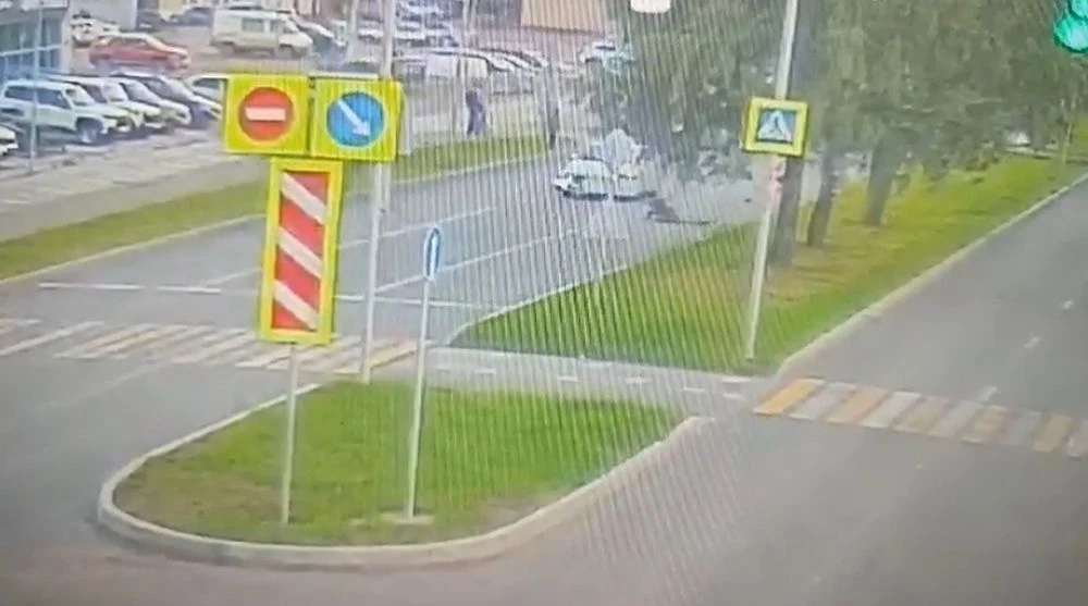 момент наезда на ребенка 28 августа в Нижнекамске