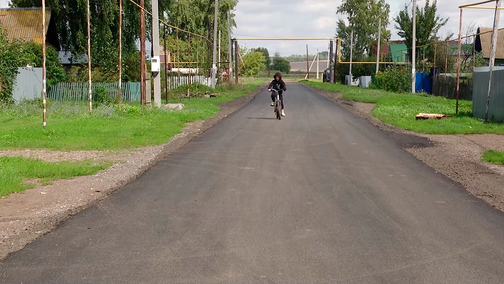 Новая дорога в посёлке Трудовой Нижнекамского района