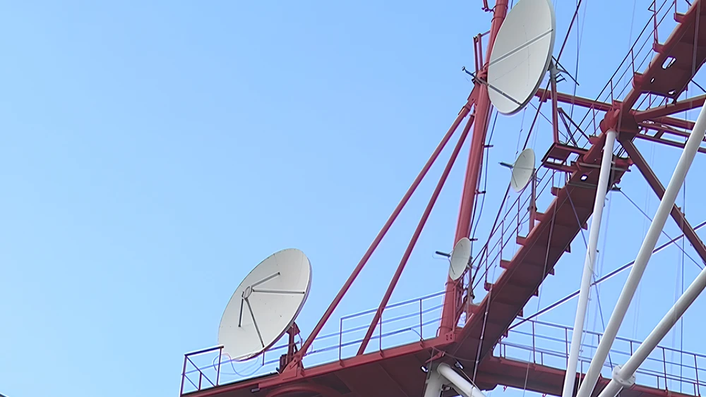 Спутниковые антенны на башне РТПЦ Нижнекамска