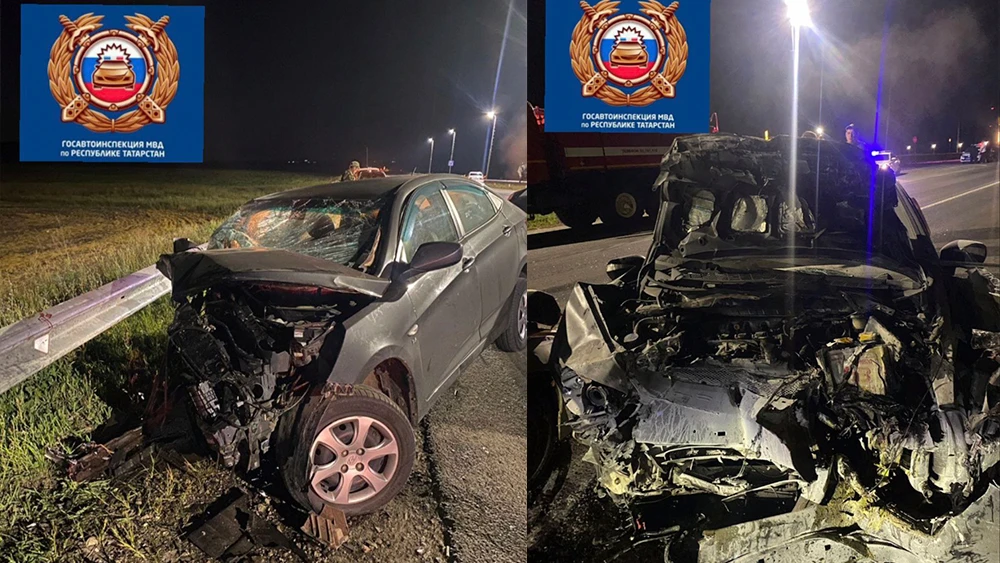 покореженные в ДТП автомобили