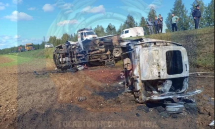 Женщина погибла при столкновении «Ларгуса» и «ГАЗели» на трассе в Татарстане - НТР 24