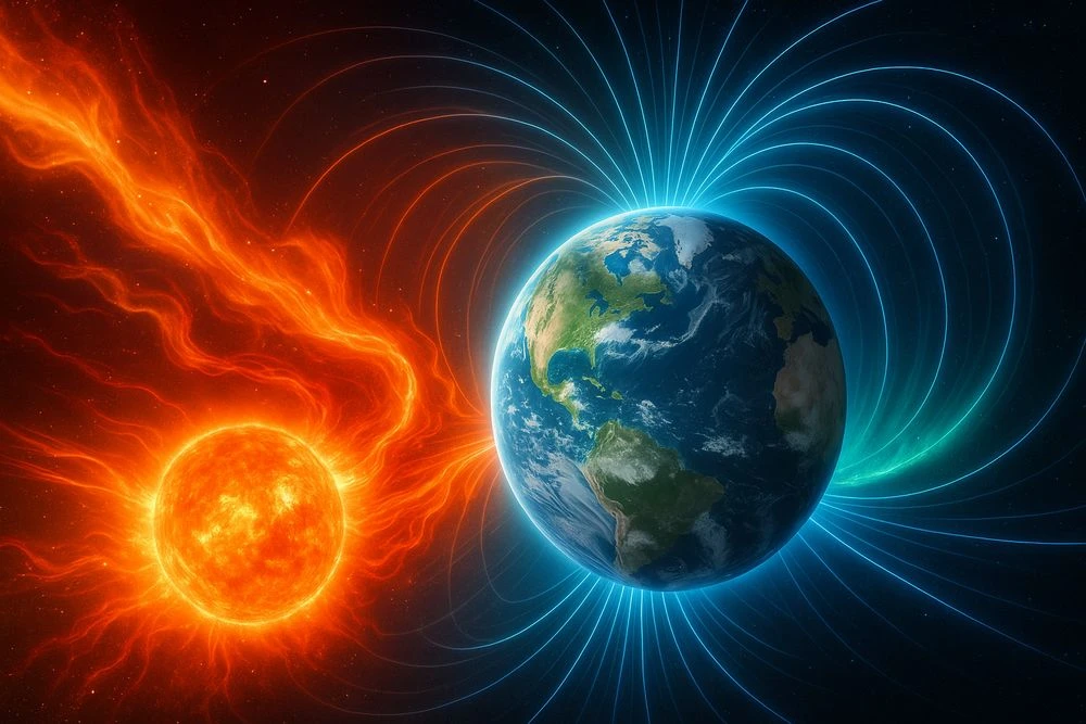 иллюстрация магнитной бури