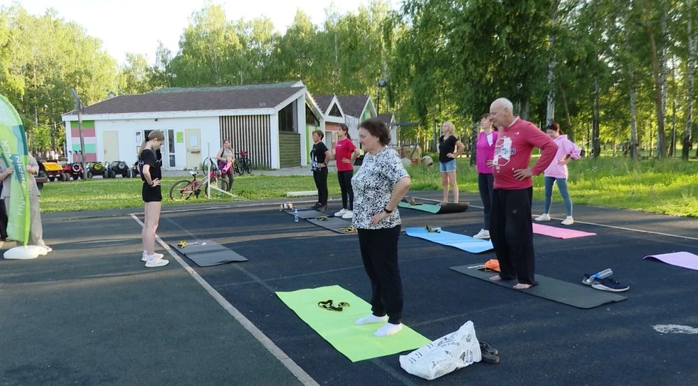 тренировка «Здоровый Нижнекамск» в парке Семья