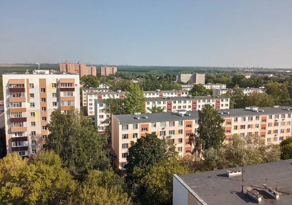 вид сверху на город нижнекамск