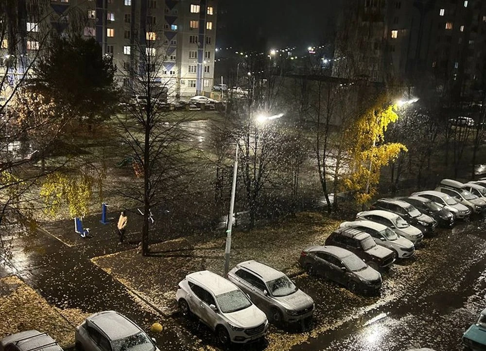 первый снег в нижнекамске