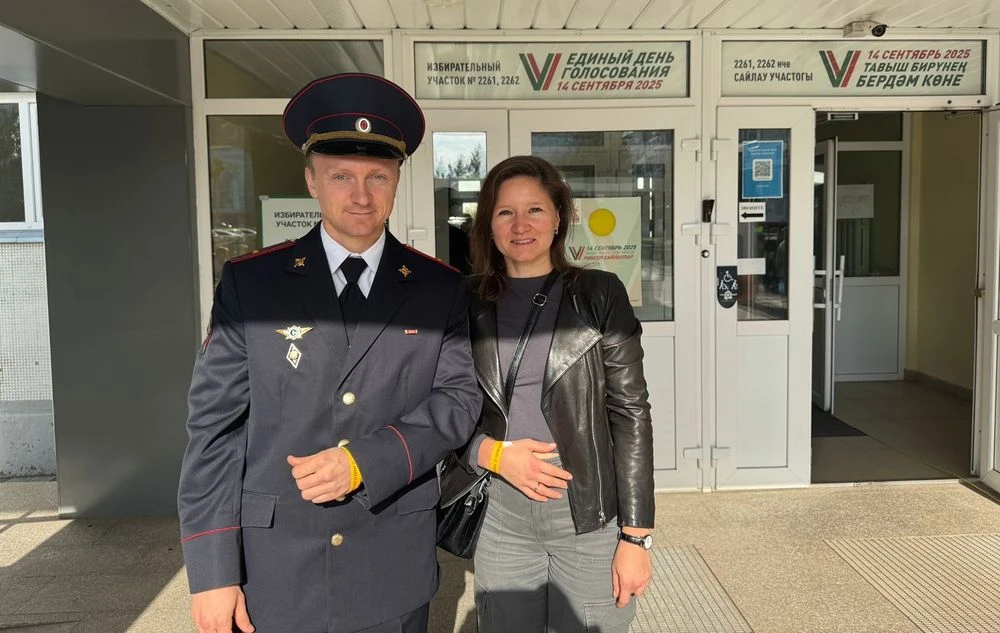 Анна Куприянова с мужем