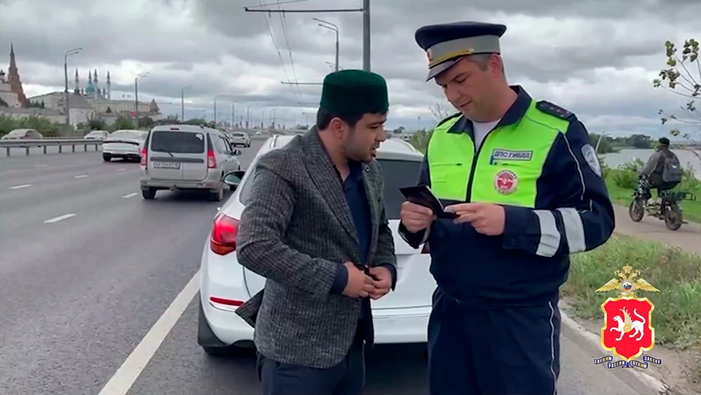 Задержание водителя в Казани