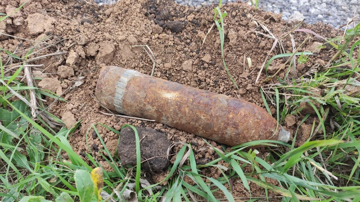 артиллерийский снаряд времен гражданской войны найденный в набережных челнах