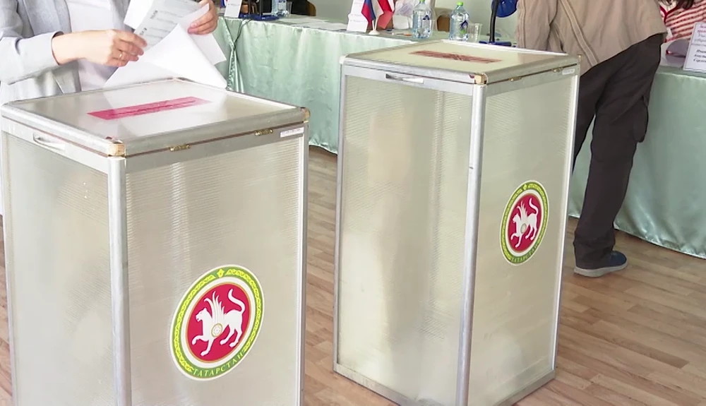урны на избирательном участке в Татарстане