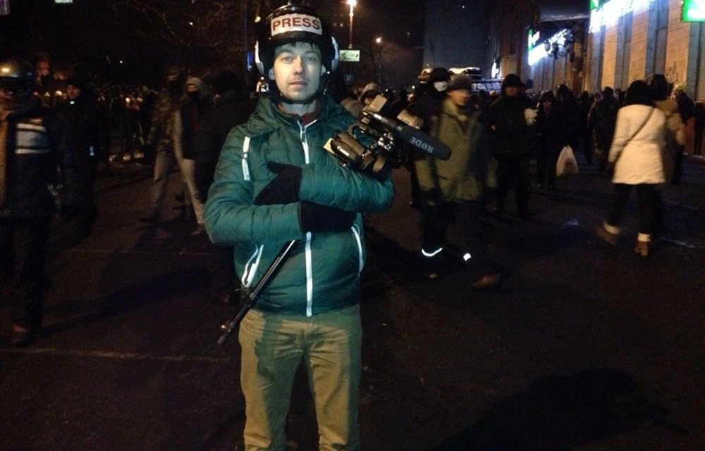 телеоператор Илья Челноков в горячей точке