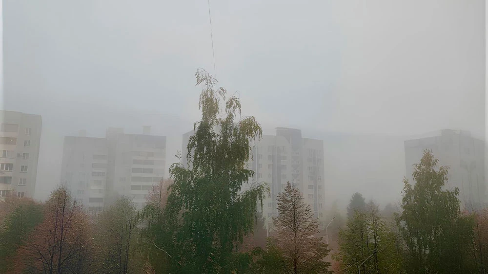 Осенний туман в Нижнекамске