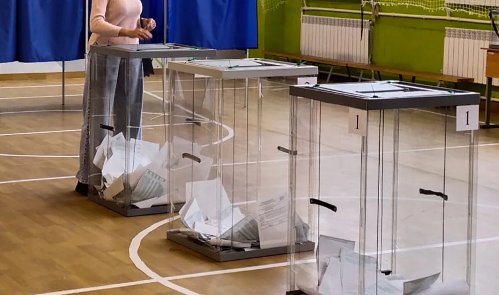 урны для голосования в Нижнекамске на выборах в Татарстане 14 сентября 2025 года