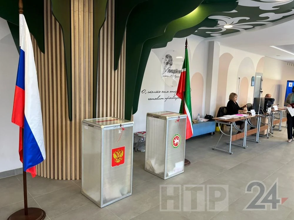 избирательный участок в лицее № 3 Нижнекамске