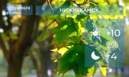 Прогноз погоды в Нижнекамске на 30-е сентября 2025 года - НТР 24