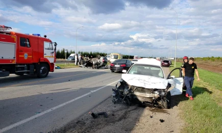 В Тукаевском районе при столкновении «Калины» и «Ауди» погибла пожилая женщина - НТР 24