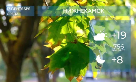 Прогноз погоды в Нижнекамске на 17-е сентября 2025 года - НТР 24