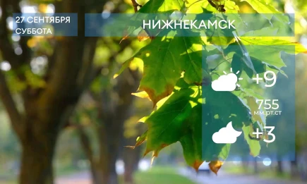 Прогноз погоды в Нижнекамске на 27-е сентября 2025 года - НТР 24