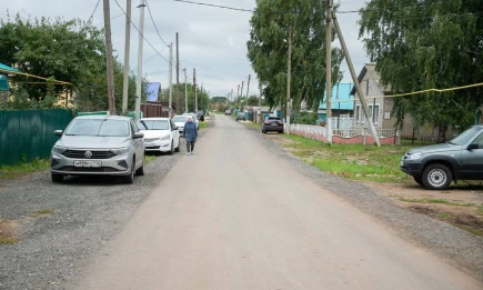 В селе Болгар под Нижнекамском открыли заасфальтированную дорогу по улице Новой - НТР 24