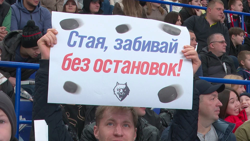 Плакат в поддержку «Нефтехимика»