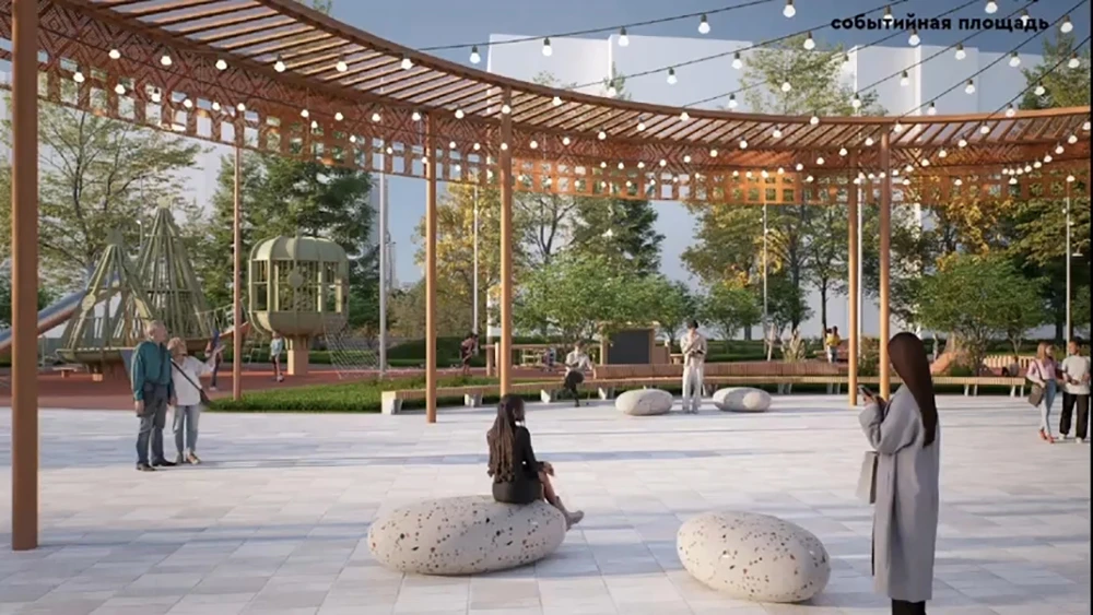 эскиз парка «Сююмбике» в Нижнекамске