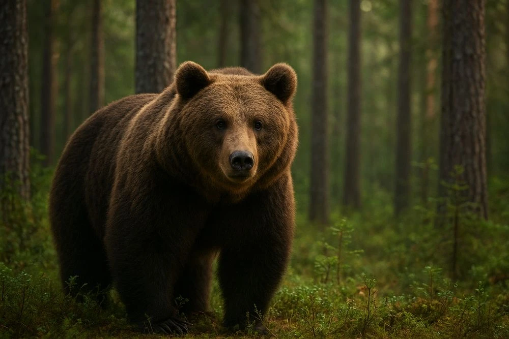 медведь в лесу