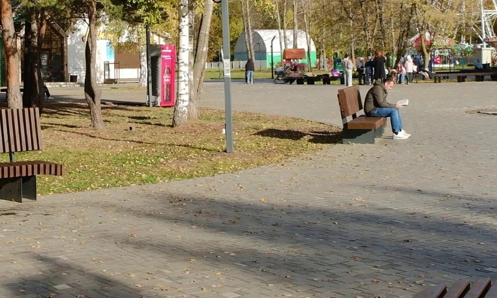 парк Семья в Нижнекамске осенью