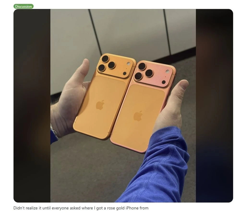 iPhone 17 pro max поменял цвет reddit