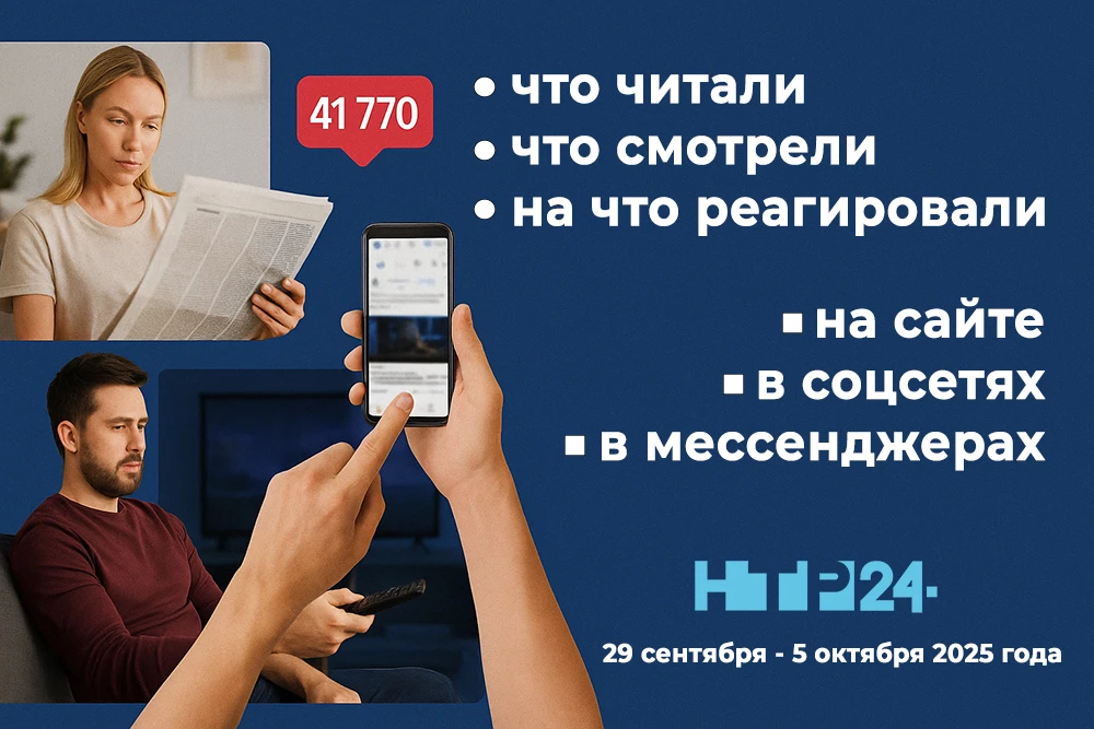 Что читали, что смотрели, на что реагировали на сайте и в соцсетях НТР 24 с 29 сентября по 5 октября 2025 года