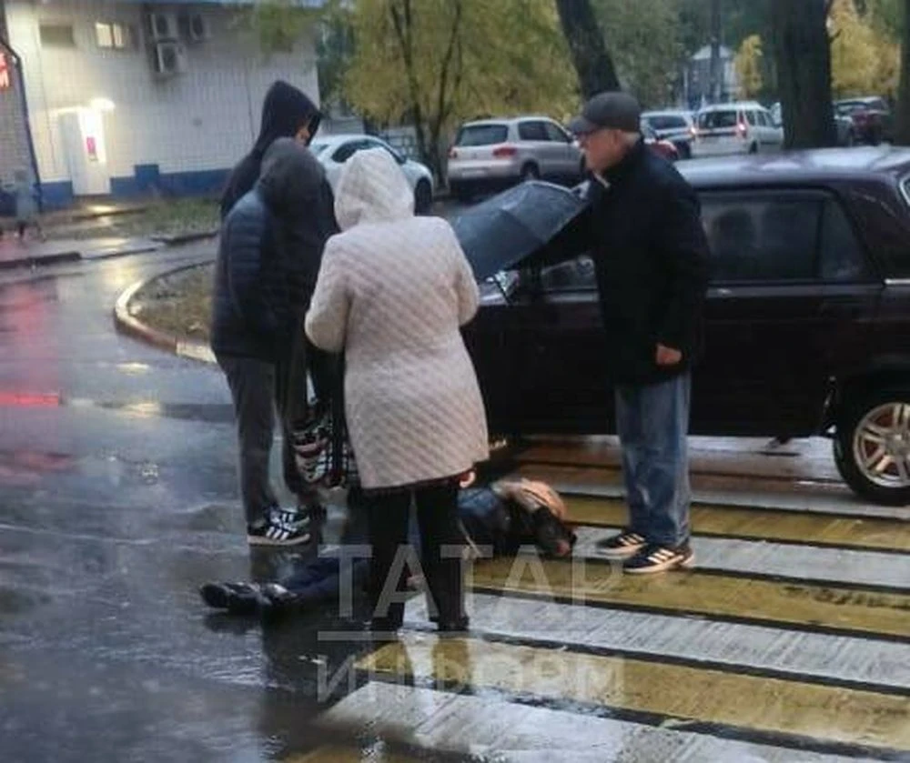 наезд на пешехода на пешеходном переходе в Казани