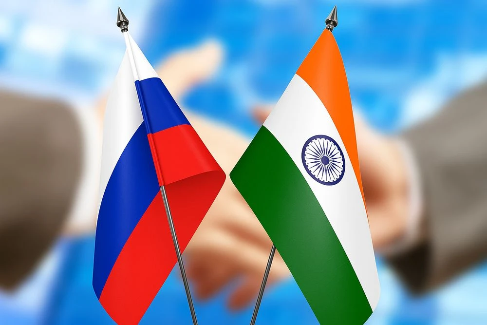 флажки РФ и Индии