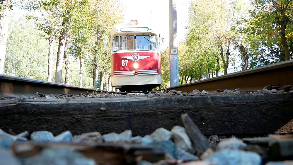 ретро трамвай в нижнекамске