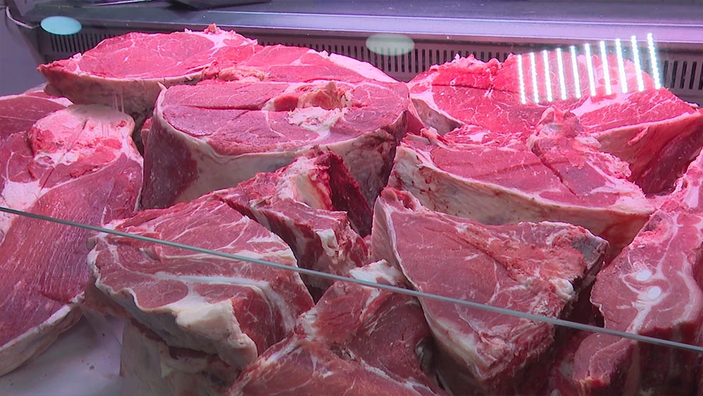 Говядина на прилавке