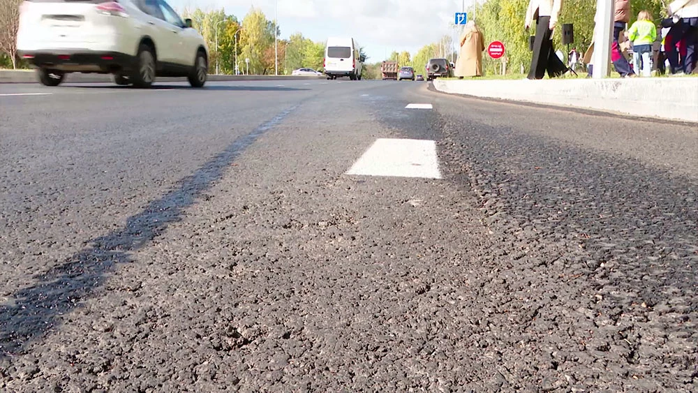 Обновлённая дорога на улице Лесной Нижнекамск