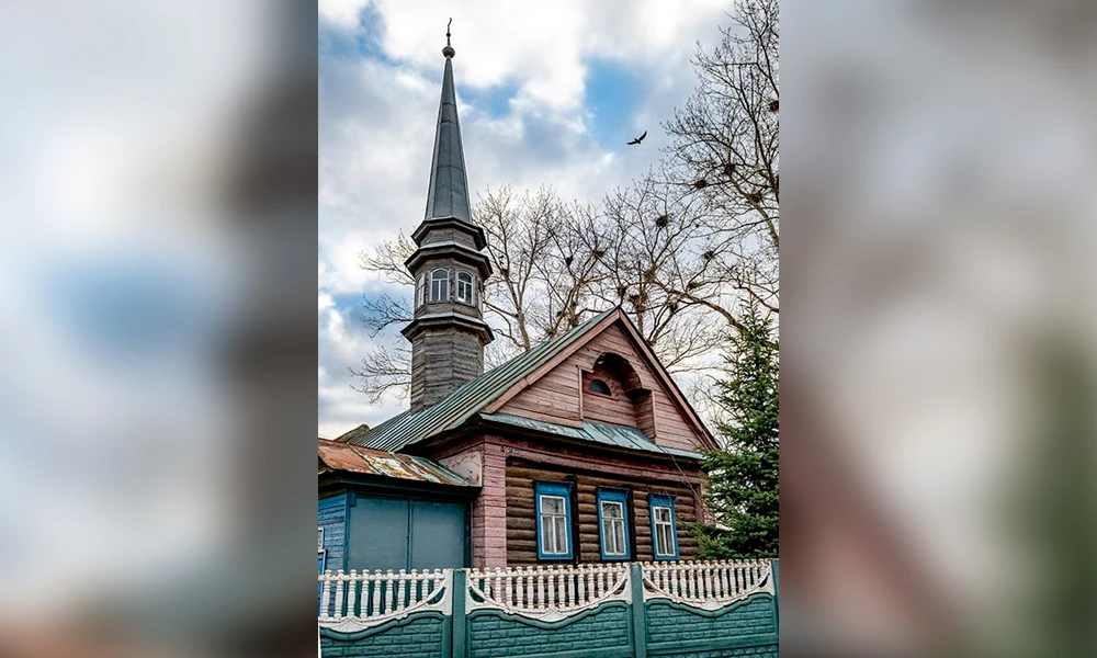 деревянная мечеть в деревне Шали Татарстан