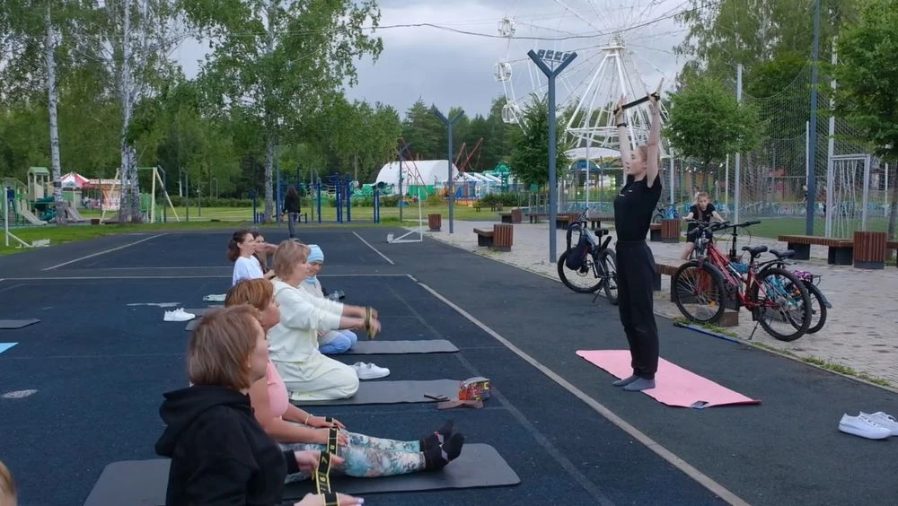 тренировка в парке Семья в Нижнекамске