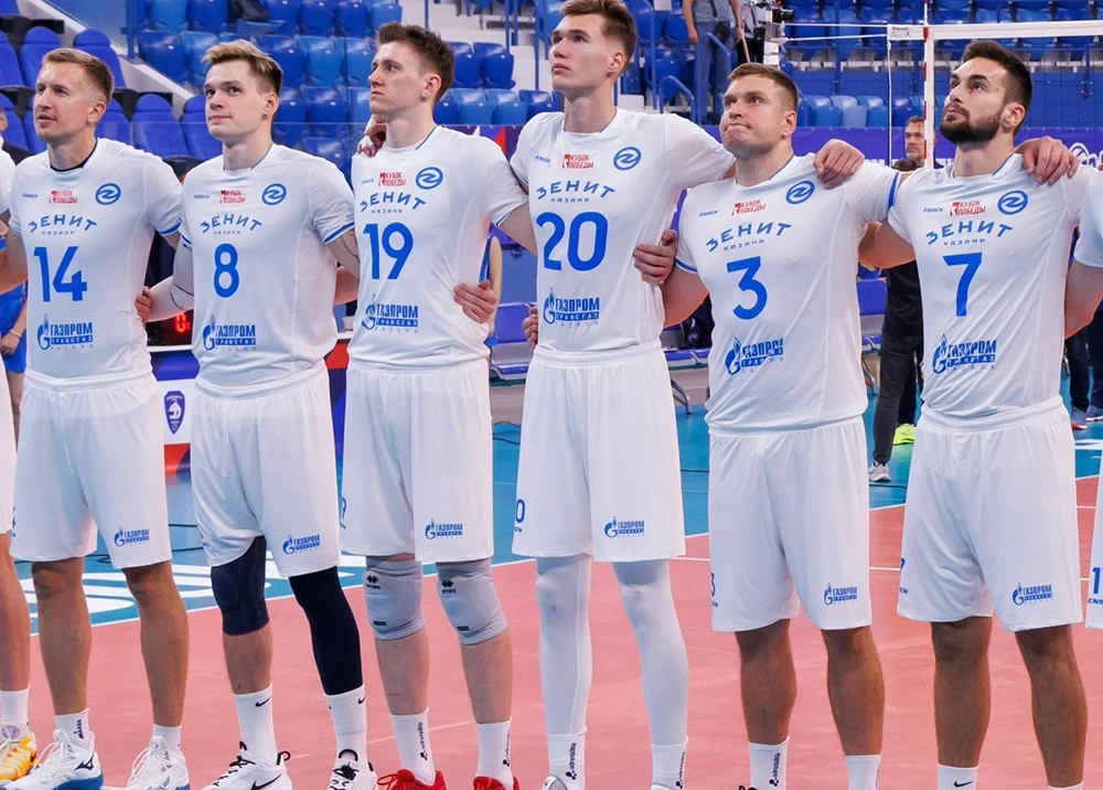 Волейбольная команда «Зенит-Казань», где дебютировал Тимофей Граханцев из Нижнекамска