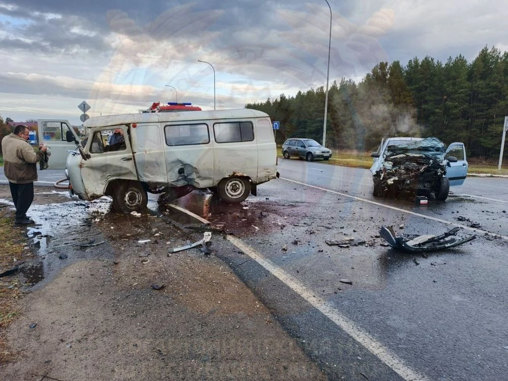 место дтп в Спасском районе Татарстана, УАЗ и Hyundai