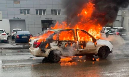 В Нижнекамске водитель получил ожог лица при возгорании «Лады» - НТР 24