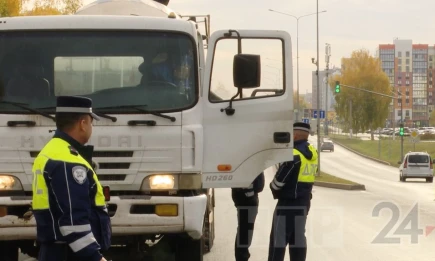 В Нижнекамске провели рейд по грузовикам - НТР 24