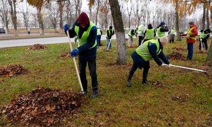 Верность традициям: более 500 нефтехимиков вышли на осеннюю уборку города - НТР 24