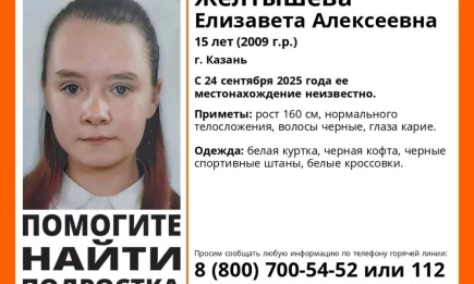 В Казани ищут 15-летнюю девочку, пропавшую почти три недели назад - НТР 24